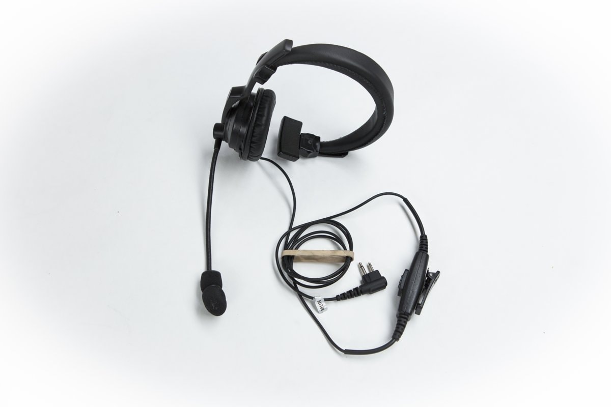 Headset with boom microphone